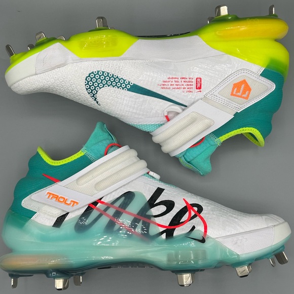 Nike Force Zoom Trout 7 White Aurora Green Baseball Cleats Size 11.5 CI3134-107 - Picture 6 of 6